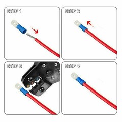 Assorted Insulated Electrical Wire Terminal Crimp Connector Spade Kit 280-1200x