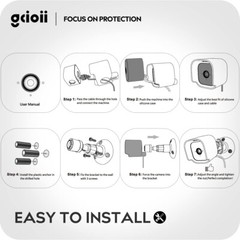 Blink Mini Wall Mount Bracket with Protective Case，Weather Proof 360 Degree P…