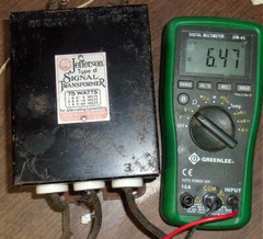 Old JEFFERSON Type B Signal Transformer 6/14/20 volts Tests OK! 5 1/2 POUNDS!
