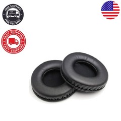 70mm Replacement Ear Pads in Black Leather for Sony, ATH, Sennheiser Headphones
