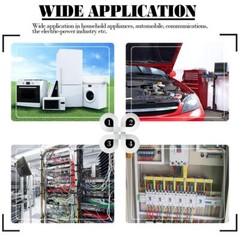 100/500Pcs 22-18 AWG Insulated Male Female Spade Terminals Crimp Wire Connectors