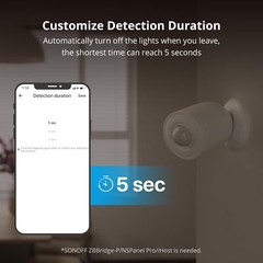 SONOFF SNZB-03 ZigBee PIR Motion Sensor Smart Home Detect Alarms for Android iOS