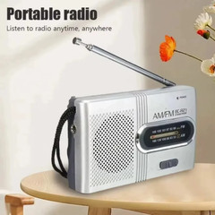 Portable AM FM Mini Radio Emergency Pocket Radio Speaker Battery Operated Travel