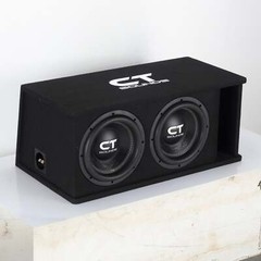 Used CT Sounds TROPO-2X10D4 Dual 10″ 2600W Loaded Ported Car Subwoofer Box