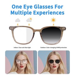 Smart Glasses for Women Men, Bluetooth Audio Glasses with Color-Changing Lens…