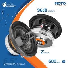 2x PRV 6.5″ Motorcycle Speaker Water Resistant 1200W 2 Ohm MT6MR600 Carbon Fiber