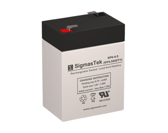 SigmasTek SP6-4.5 (T1) 6V 4.5Ah Rechargeable Sealed Lead Acid AGM Battery