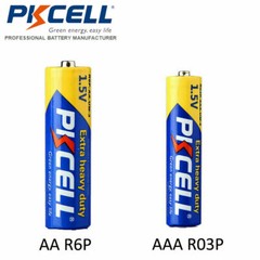 (Combo 24) AA & AAA Batteries R03P R6P UM3 UM4 1.5V Carbon-Zinc for Tree Lights