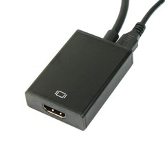 VGA To HDMI Output 1080P HD+ Audio TV AV HDTV Video Cable Converter Adapter