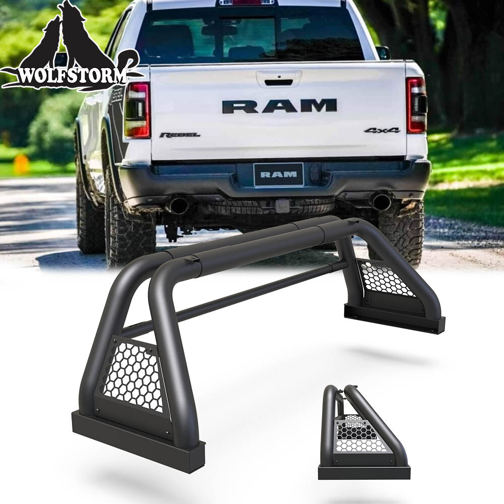 For 11-23 Dodge Ram 1500/2500 Universal Roll Sport Bar Chase Rack Bed Bar Pickup