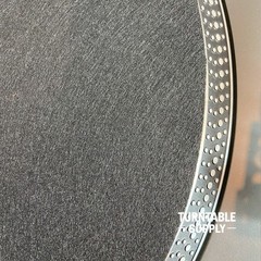 Carbon Fiber Turntable Slipmat 12” – Anti-Static DJ Record Mat – 2mm Thick Black