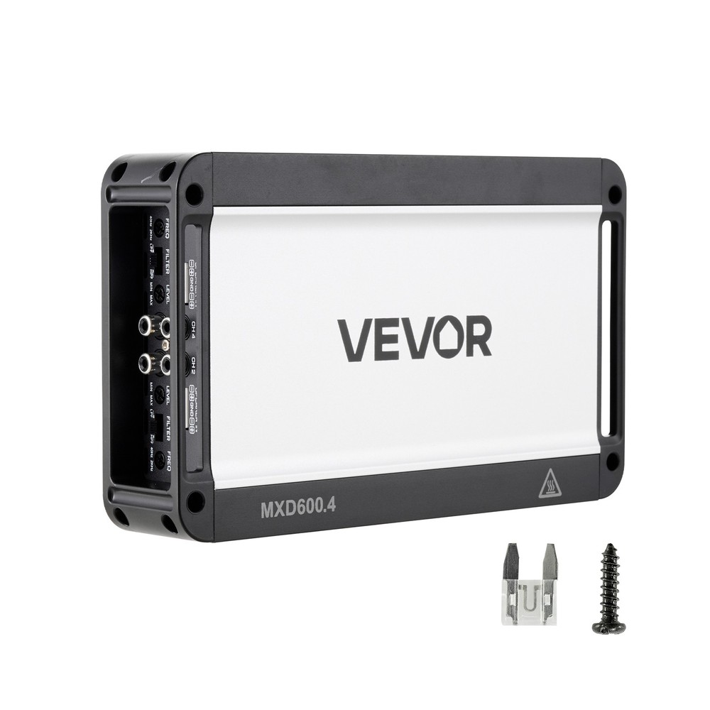 VEVOR Car Audio Amplifier Car Amplifier 4-Channel Class D Max. 4x420W at 4 Ohms