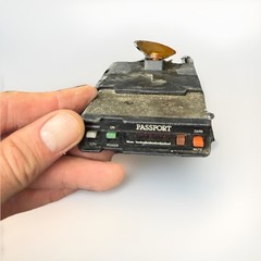 Vintage 1980’s Passport by Cincinnati Microwave Radar Detector w Cord Visor Clip