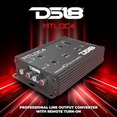 DS18 4-Channel High-to-Low Level Line Output Converter with Remote Turn-On