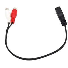 USB 2.0 A Female to 2 RCA Phono Female Audio Video AV PC Composite Adapter Cable