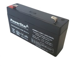 PowerStar–BACKUP LEAD ACID BATTERY DJW6-1.2 T1 F1 6V1.3AH 6V1.4AH 6V1.2AH LP6-1
