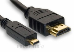 5 Pack Lot 3ft Micro HDMI Cable Male Converter 4K GoPro HERO 9 8 7 6 5 4 Black