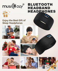 Sleep Headphones Bluetooth 5.4 Headband, Sports Wireless Earphones Sweat Resista