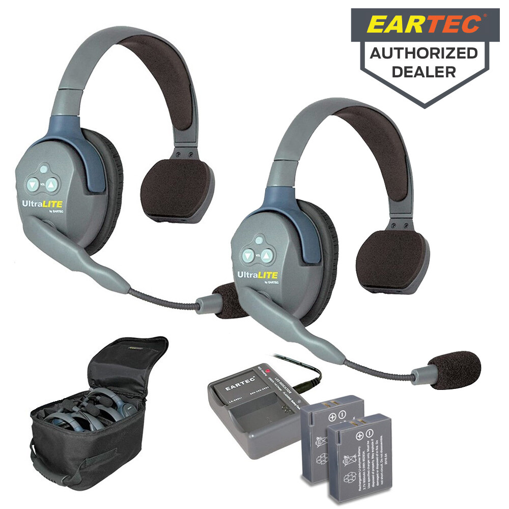 Eartec UltraLITE Full Duplex Wireless Headset Communication System