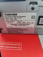 Toshiba D-VR7 HDMI 1080p Upscale DVD Recorder Dubbing VHS Player
