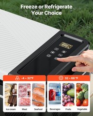 VEVOR Car Refrigerator 21QT/20L Compressor Electric Cooler Freezer 12/24V w/APP