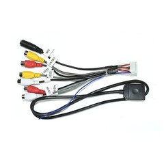VIKNAN 20-pin RCA Output Cable for Android Car Radio Video Audio Adapter Cabl…