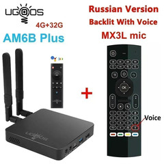 AM6B plus Amlogic S922X-J Android 9 Smart TV Box 4GB DDR4 32GB Wifi 6 1000M BT5.