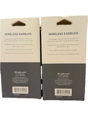 Ativa Wireless Black Silver #2497713 Bluetooth Earbuds Lot of 2 NEW In Box