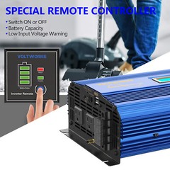 Pure Sine Wave Power Inverter 2000W/4000W 12V DC to 110V~120V AC USA Transistors