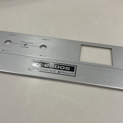 Akai X-2000S Lower Front Faceplate Replacement Silver