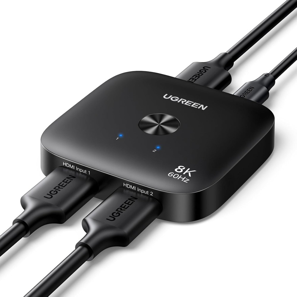 HDMI 2.1 Switch 2 in 1 Out 8K@60Hz Ultra HD Supports 4K@240Hz 4K@120Hz VRR HDR10