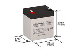 12V 5AH Battery Replacement for Mighty Max ML5-12 by SigmasTek