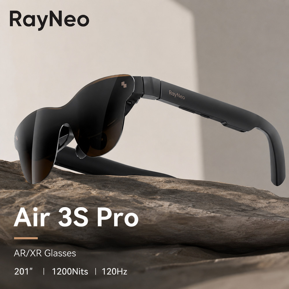 TCL RayNeo Air3S Air 3S Pro AR Glasses 201″ 1200Nits 120Hz HueView2.0 XR Glasses