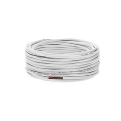 100ft Speaker Cable Indoor CL2 Rated 14AWG In-Wall 14/2 Stereo Audio Wire White