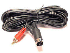 5 PIN DIN to Standard RCA Plugs – Dual Audio Patch Cable 15′ 4H2-150 1 pc