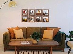 LEKAIYA 5×5 Picture Frames Set of 2, Square Rustic 5X5(2pcs), Wood