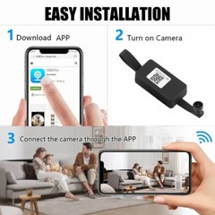 Mini Wireless Screw Camera Wifi IP Home Security HD 1080P Night Vision Video Cam