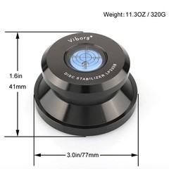 Viborg LP320B Record Weight Turntable Disc Stabilizer 77x41mm Aluminum HiFi V