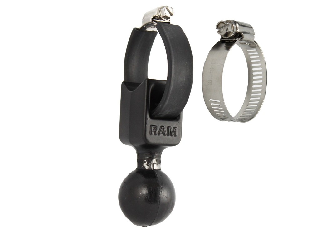RAM 1.5″ Ball Base with Strap – Fits Rails 1″ to 2″ in Diameter