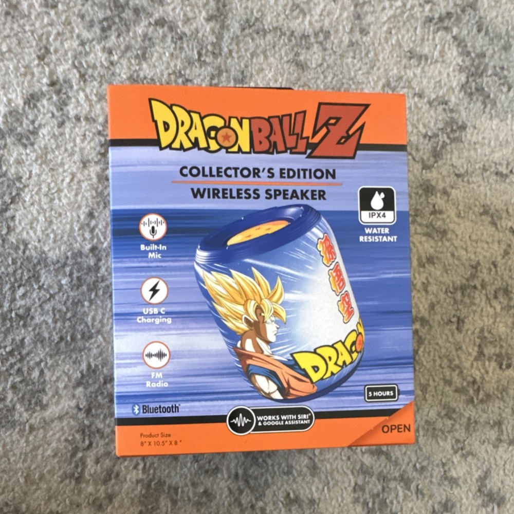 Dragon Ball Z Collector’s Edition Wireless Speaker Bluetooth FM USB-C Water Res…
