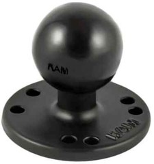 RAM-202U RAM 2.5″ Round Base with AMPS Hole Pattern and 1.5″ Rubber Ball
