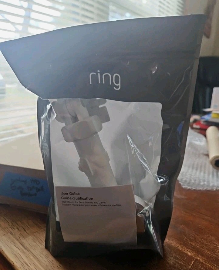 NEW SEALED Wall Mount for Ring Cameras & Solar Panels White FREE SHIPPING!!
