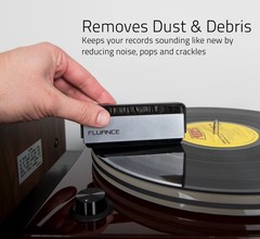 Fluance Vinyl Record Cleaning Kit with 2-in-1 Anti-Static Record & Stylus Brush