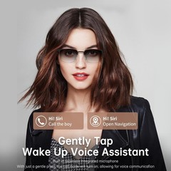Open Ear Bluetooth Smart Glasses with Voice Assistant – Rated & Lightweight