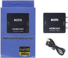 HDMI to RCA, HDMI to AV Converter 1080P 3RCA Cvbs Composite Video Audio Convert
