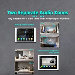 8″Touch Screen WI-FI Audio Amplifier, Home Theater Digital Stereo Wall Amplifier