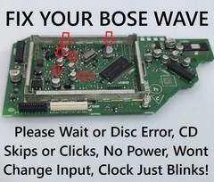 Bose Wave Music System AWRCC1 AWRCC2 FIX for CD Player Capacitor Repair Kit