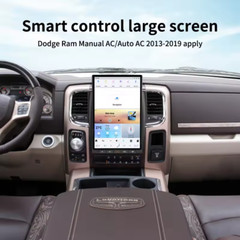 14.4″ Android 13 Tesla Screen Carplay Gps Radio 8+128gb For Dodge Ram 2013-2018