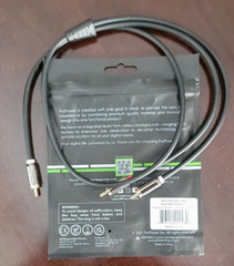 FosPower RCA Y-Adapter (3 Feet), 1 RCA Male to 2 RCA Male Short Y Splitter