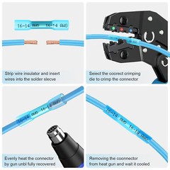 320/500pcs Heat Shrink Butt Wire Connectors Waterproof Crimp Splice Terminal Kit